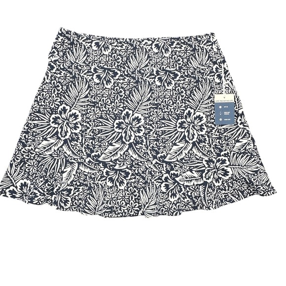 Tommy Bahama Everyday Active Skort Womens Small Navy White Floral UPF 30 - Picture 2 of 8
